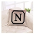 Magideal Cotton Linen Throw Pillow Case Cushion Cover Home Decor Initial Letter N