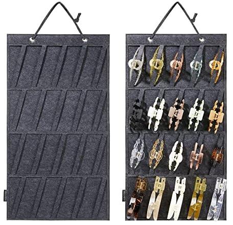 1PCS Claw Clips Storage, Women's Hair Claws Display Hanging Hair Accessories Organizer Hair Claws Holder Rack Wall Mounted Hair Organizer Lady Hair Clips Display for Lady Hair Claws Organizer (Black)