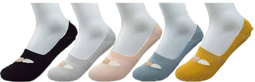 Low Cut 12 Pairs Socks Women No Show Non Slip Hidden Invisible for Flats Boat Summer Multicolor