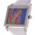 P.S. Collection Women's Special Stamp Enamel Dial Leather Band Watch - PS-5004S-WH