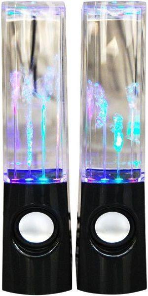 Mic Water Dancing Audio Speaker MIC Box USB POWERED LED Ipod Iphone Ipad PC laptop Black