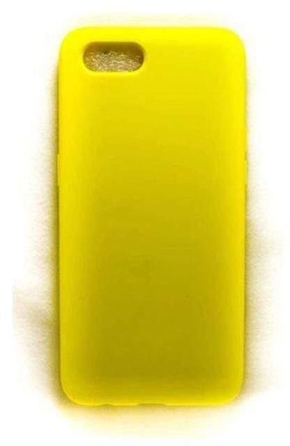 StraTG StraTG Yellow Silicon Cover for Realme C2 / C2s / Oppo A1k - Slim and Protective Smartphone Case