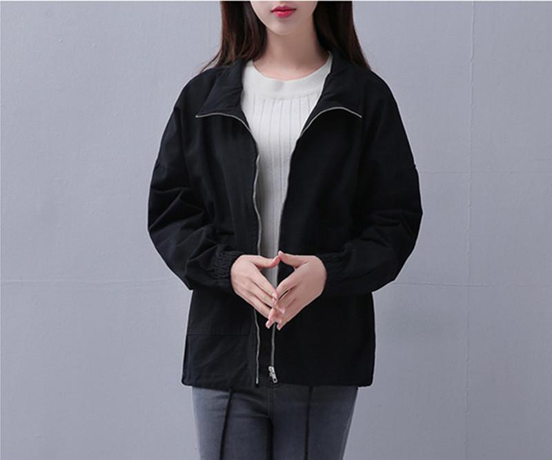 Women's Trench Coat Solid Color Loose Outwear