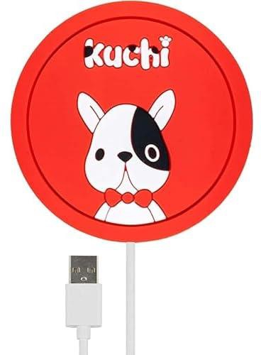 Fresh Placemats and Coaster Sets Funny Cup Heater Pad Electric Heating Heated Mugs Drink Tea Coffee Warmer Heated Pad (Red-Rabbit)