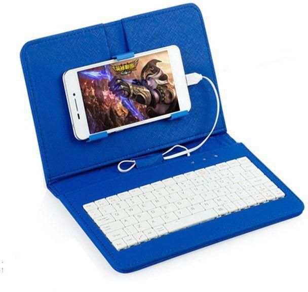 Wireless Pu Leather Keyboard Case For Android Mobile Phone