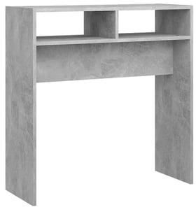 فيداكسل طاولة كونسول رمادي كونكريت 78x30x80 سم خشب بتصميم هندسي
