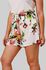 Plus Size & Curve Flower Print Belted Loose Shorts - 3x