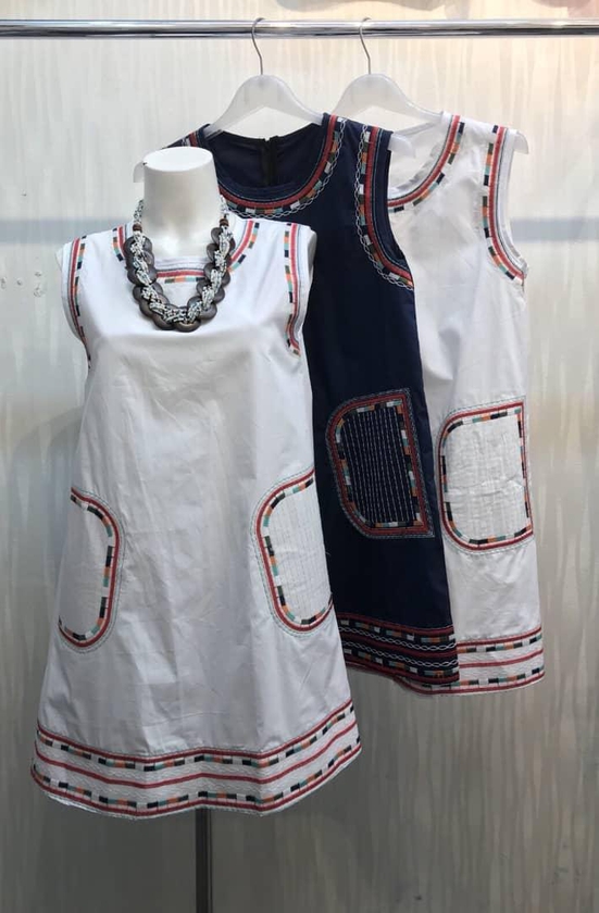 azunio Women Sleeveless Loose Short Shirt Dress (2 Colors)