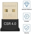سكيدو محول دونجل بلوتوث صغير USB V4.0 مزدوج الوضع لاسلكي CSR 4.0 لنظام التشغيل ويندوز 10 ويندوز 7 8 فيستا اكس بي لاب توب او سي كيه اسود