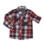 Cmjunior Cute Maree Junior Double Pocket Plaid Shirt - 8 Sizes (Red/ Blue)
