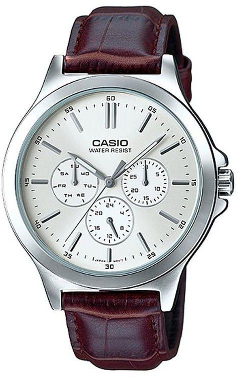 Casio MTP-V300L-7A Leather Watch - Brown