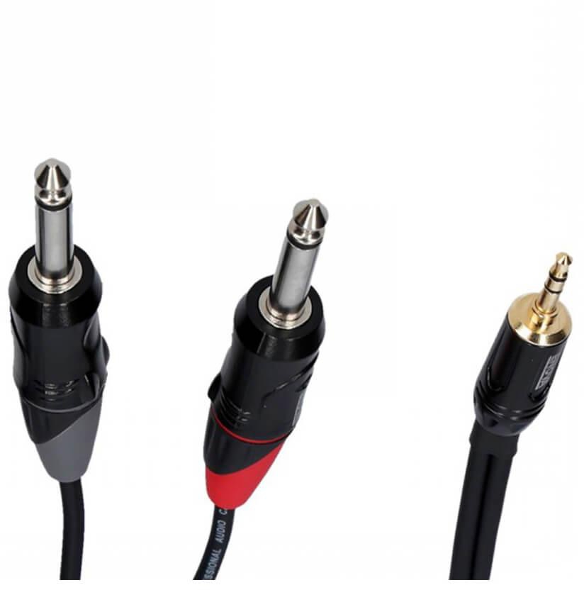 Buy Enova 5 Meters Jack 3.5 mm 3-Pole - 1/4" Plug 2-Pole Adapter Cable Black & Red Stereo Cable -  Online Best Price | Melody House Dubai