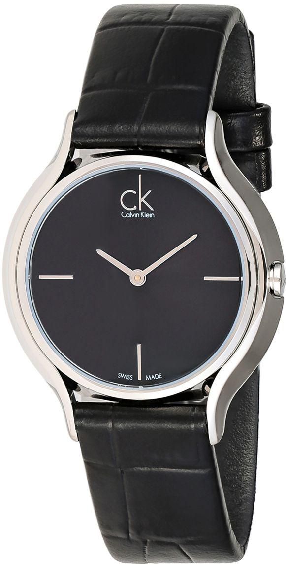 Calvin Klein Skirt Women's Black Dial Leather Band Watch - K2U231C1, Analog, Swiss quartz