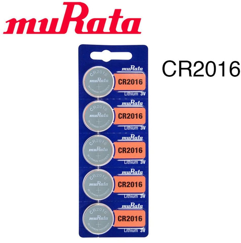 muRata 5-Piece CR2016 3V Lithium Batteries