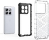 Case For OnePlus Ace Pro 5G , - Heavy Duty Brushed Protective Case - Black Edges Transparent Beehive Back