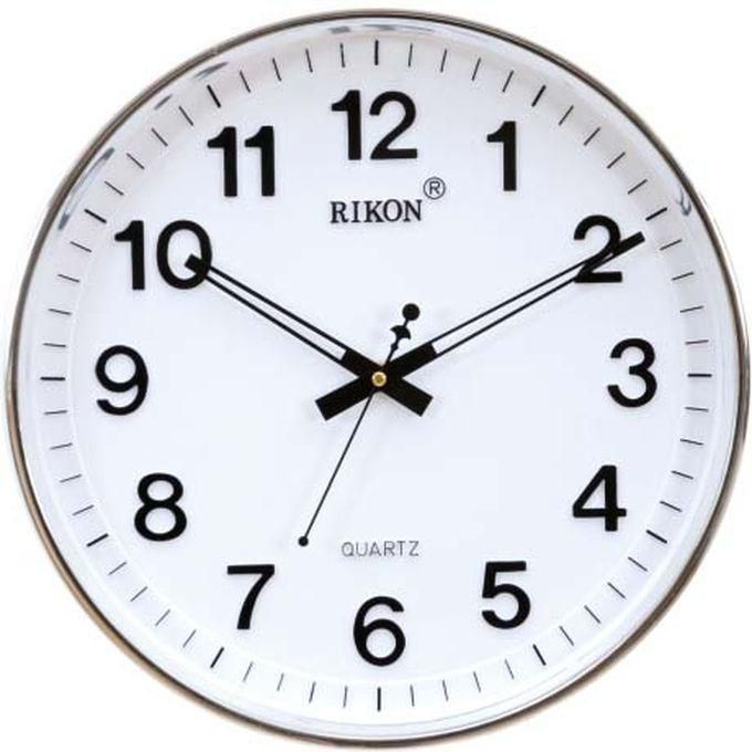 Fashion Wall Clock Rikon Quartz Round 32cms -3151