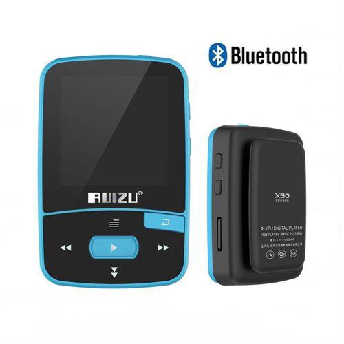 Generic RUIZU X50 Mini Sport Clip Bluetooth mp3 player 8GB pemain muzik Sokongan TF Card, Radio FM, Rakaman, E-book, Stopwatch （Blue） FCJMALL