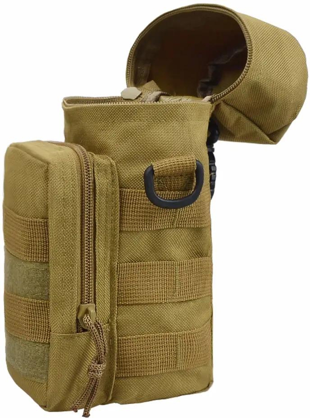 Tactical Molle Water Bottle Pouch bag For Travelling Outdoor Sport Mountaineering