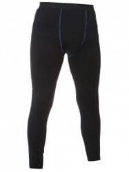 Skinny Elastic Waist Stitching Gym Pants - Black - L