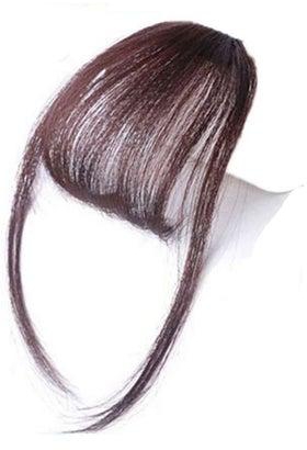 False Fringe Clip In Hairpiece Dark Brown