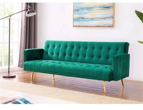Sofa Bed, 185 cm, Green - AD39