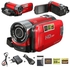 2.7" Digital Video Camcorder 1080P Camera Red Red (red)
