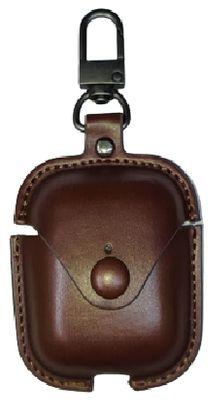 Leather Case For AirPods 2 - Dark Brown Color