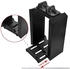 Multifunctional Game Disk Storage Tower Holder and Console Stand for PS4