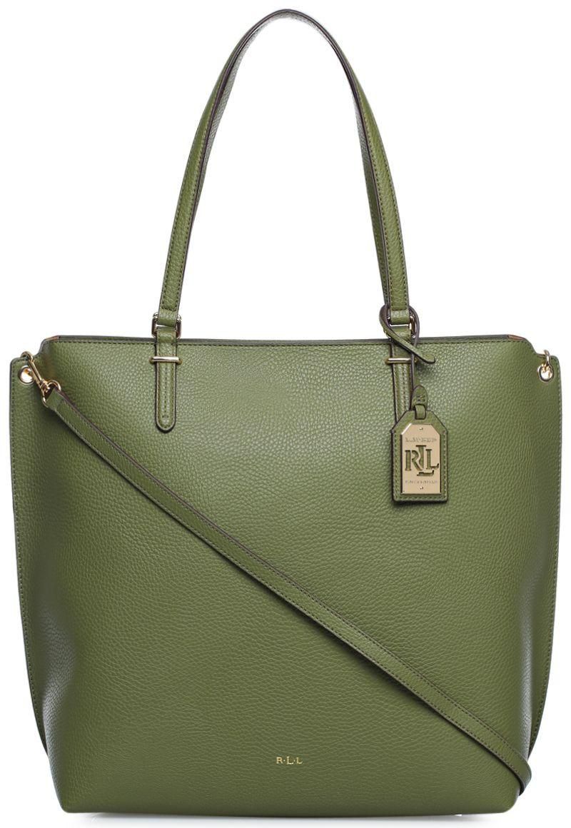 لورين باي رالف لورين حقيبة مواد اصطناعية للنساء - اخضر - حقائب كبيرة توتس