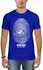 IZO Human T-Shirt For Men-Blue, Large
