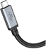 هوكو US05 - كيبل USB-C الى USB-C، USB4 100 واط، نقل عالي السرعة، انعكاس شاشة فيديو 4K 60Hz، هيكل من خليط الالومنيوم، معدل نقل البيانات 20Gbps، حتى PD100 واط (20 فولت 5 امبير)، 2 متر، اسود