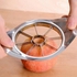Stainless Steel Apple Fruit Cutter Corer Cutter Slicer Cut to 8 Wedges Divider Fruit Cutter Pears Easy Grip Sharp Blade Peeler Metal