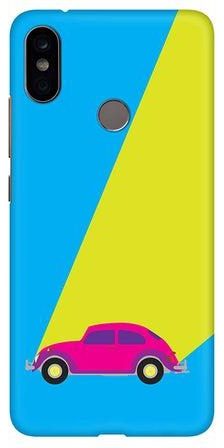 Matte Finish Slim Snap Basic Case Cover For Xiaomi Mi A2 (Mi 6X) Retro Bug Blue