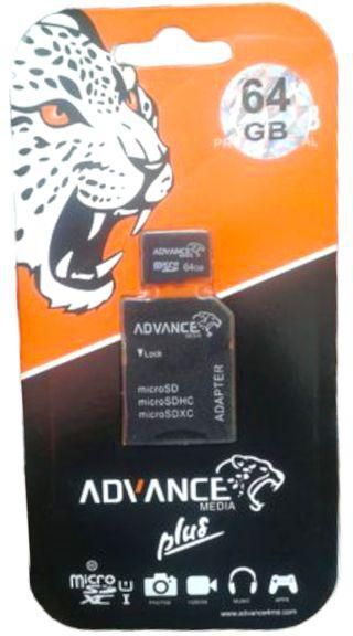 Advance High performance Micro SD HC Memory Card - 64gb plus free gift