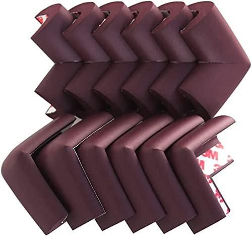 KPNG Corner Protector Baby Proof | Corner Guard Child Safety for Babies, Toddles, Kids | Foam Corner Covers for Furniture, Table, Desk (Brown, 16 Piece)
