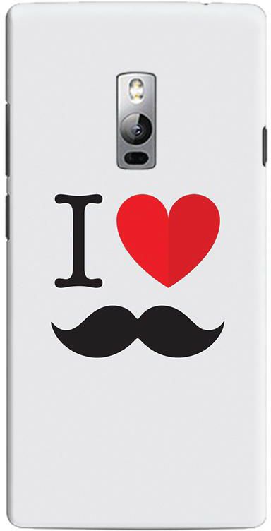 Stylizedd OnePlus 2 Slim Snap Case Cover Matte Finish - I love moustashe