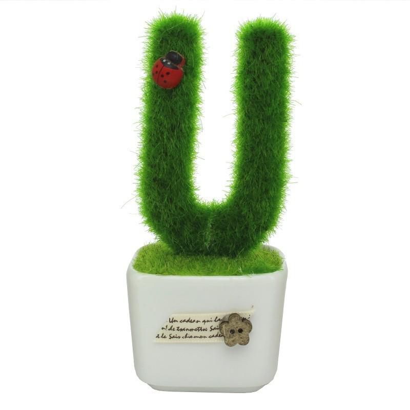 itoshi Letter Word Alphabet Gift Present Customized Message Decor - U Hedge In The Pot