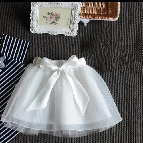 Fashion Quality White Tutu Skirt / Layered Soft Mesh Skirt For Age 3-12m