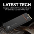 Seagate FireCuda 530, 1 TB, Internal Solid State Drive - M.2 PCIe Gen4 ×4 NVMe 1.4, transfer speeds up to 7300 MB/s, 3D TLC NAND, 1275 TBW, Heatsink, 3 year Rescue Services (ZP1000GM3A023)