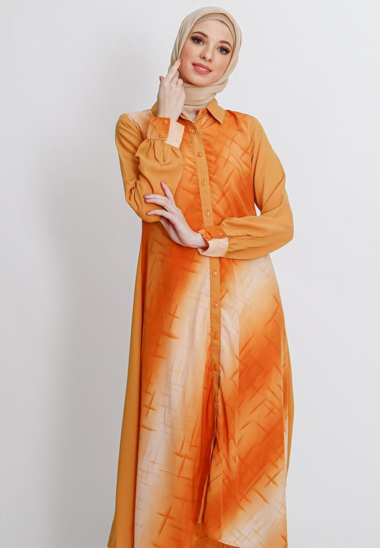 Gobindpal Azzar Jackie Maxi Dress - 4 Sizes (Dark Orange)