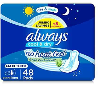 Always maxi thick extra long 3 in 1 pads - 48 pads