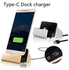 Hanso USB Type C Desk Charger - black