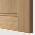 METOD Top cabinet for fridge/freezer, white/Vedhamn oak, 60x60 cm - IKEA