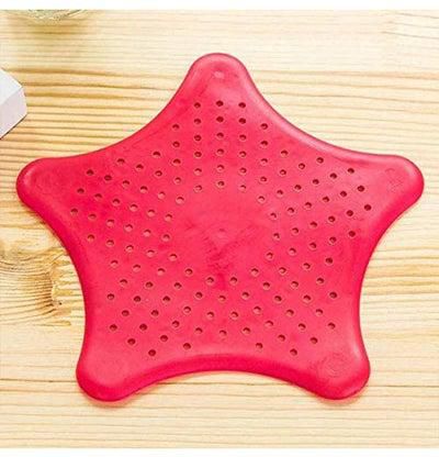 Star Shaped Sink Water Filter - Red