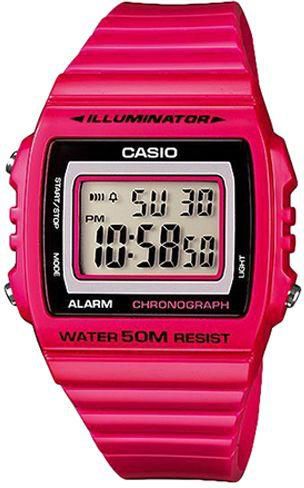 Casio Women's Grey Dial Resin Band Watch - W-215H-4AV