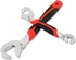 Snap-n-Grip Adjustable Wrench Set - 2 Pieces - Red