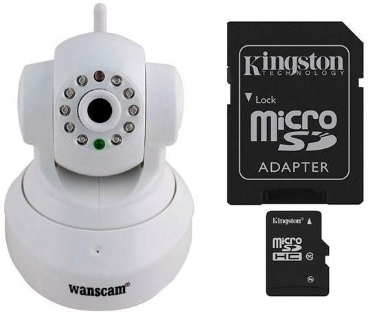 HD Wireless IP Security Cam & 8GB Micro SD (Office Home Baby) for PC iPhone Tablet Android Wifi - 3G