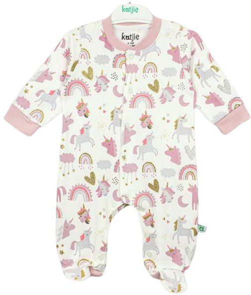 Katjie Cotton Baby Unicorn Print Bodysuits