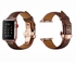 Genuine Alligator Leather Replacement Band For Apple Watch Series 6/SE/5/4/3/2/1 Brown Rose Gold
