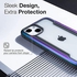 Raptic shield case compatible with iphone 13 case, shock absorbing protection, durable aluminum frame, 10ft drop tested, fits iphone 13, iridescent
